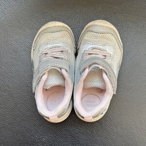 Stride Rite Gray and Pink Kids Sneakers